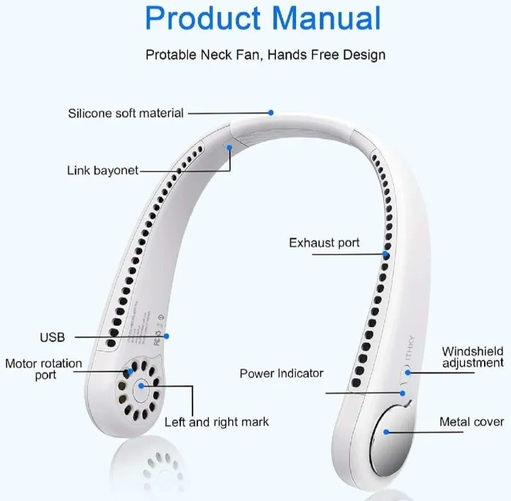 Hands Free Bladeless Fan - High Quality