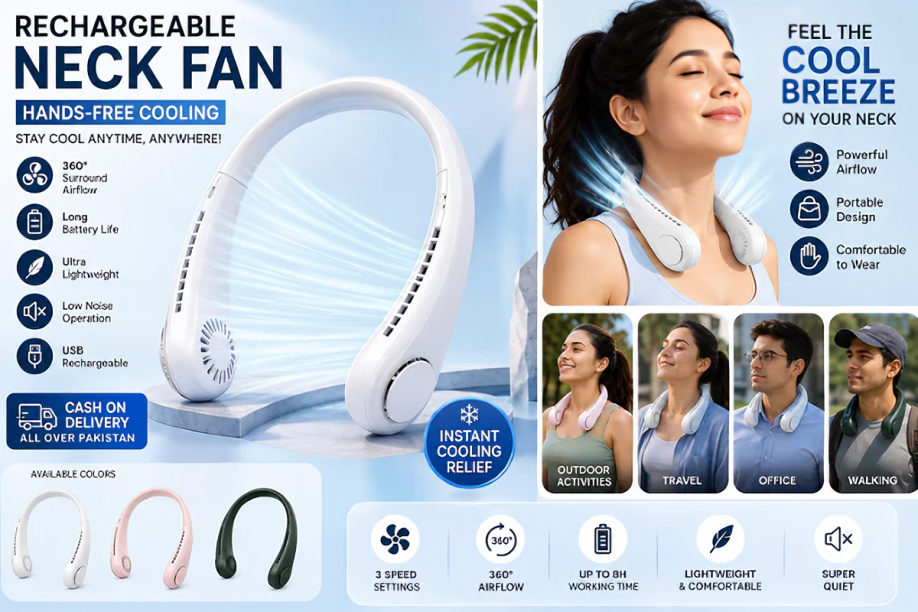 Hands Free Bladeless Fan - High Quality
