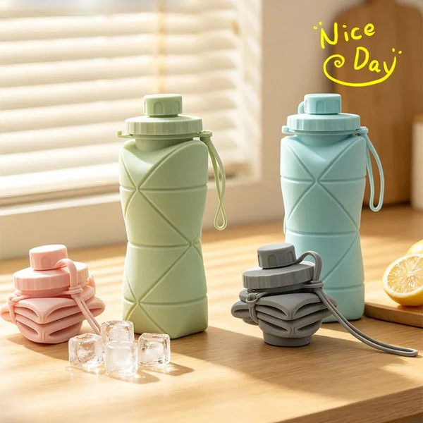 Silicone Foldable Water Bottle