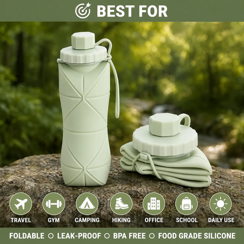 Silicone Foldable Water Bottle