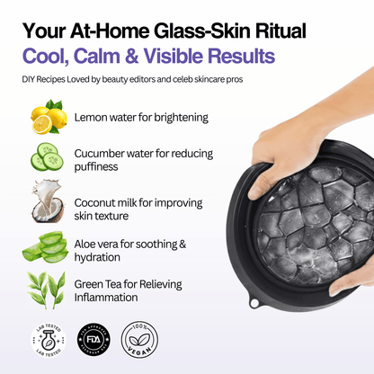 Silicone Ice Cube Bowl for Ice Facial & Cold Therapy
