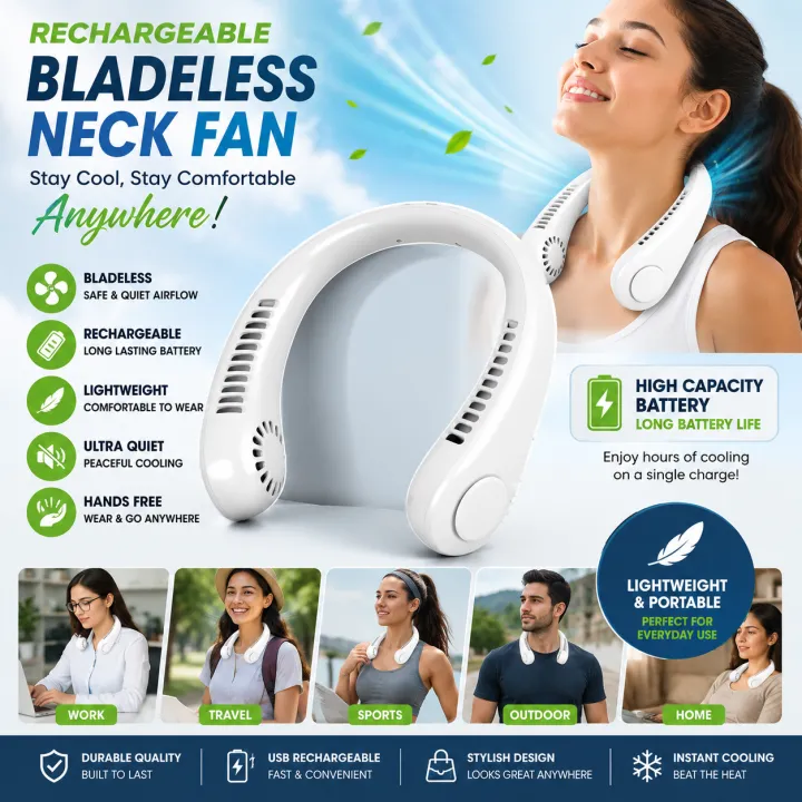 Hands Free Bladeless Fan - High Quality