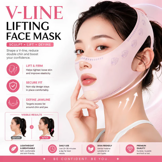 Double Chin Removal in 2 Hours – Double V Lifting Mask for Instant Jawline Lift